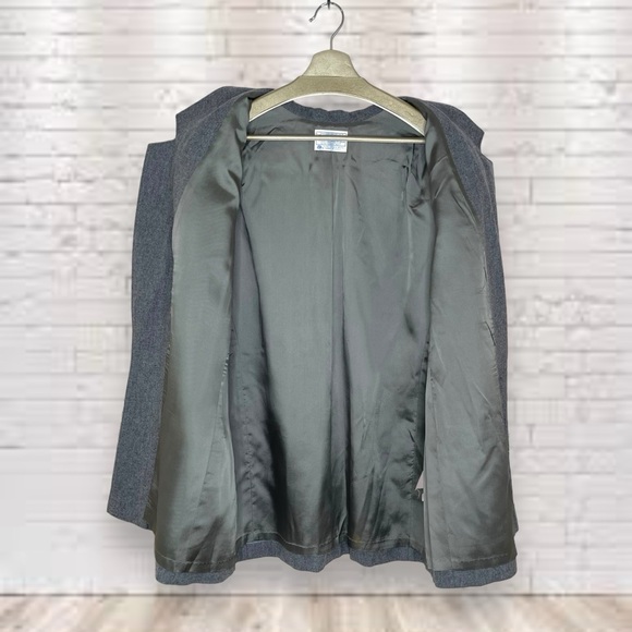 Pendleton Gray Virgin Wool Blazer Size 20W - Picture 3 of 7